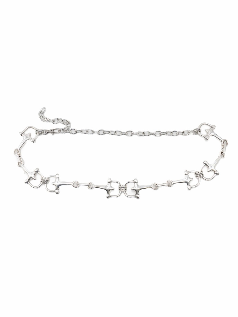 Streets Ahead Silver Equestrian Link Necklace